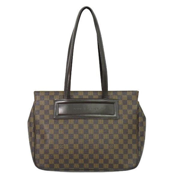 Louis Vuitton Parioli GM N51124 Damier Ebene Canvas Shoulder Tote Bag Brown